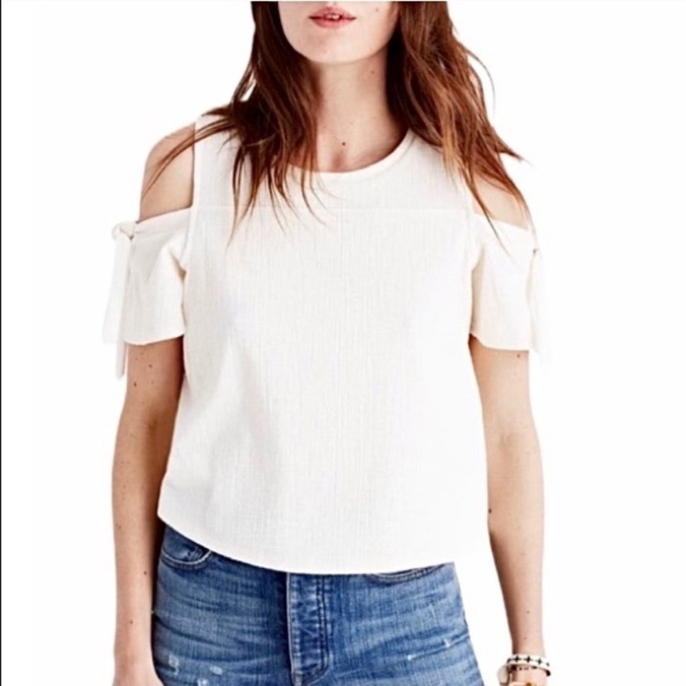 Madewell Skylark Cold Shoulder Top Medium